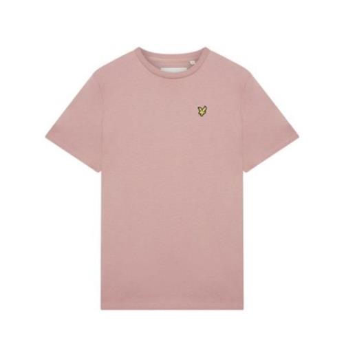 Heren Katoenen T-Shirt Lyle & Scott , Pink , Heren