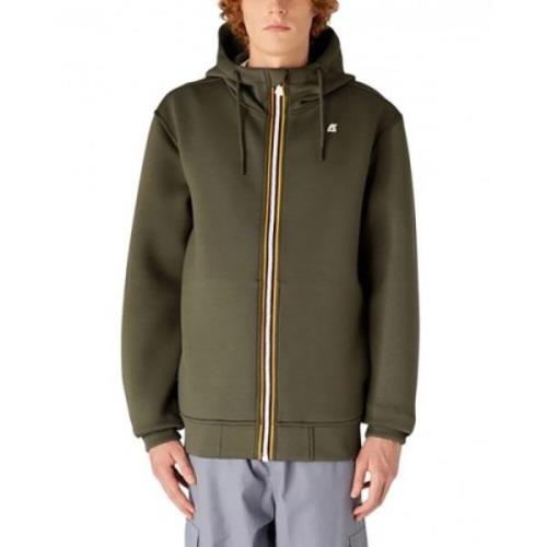 Heren Sweatshirt K-Way , Green , Heren