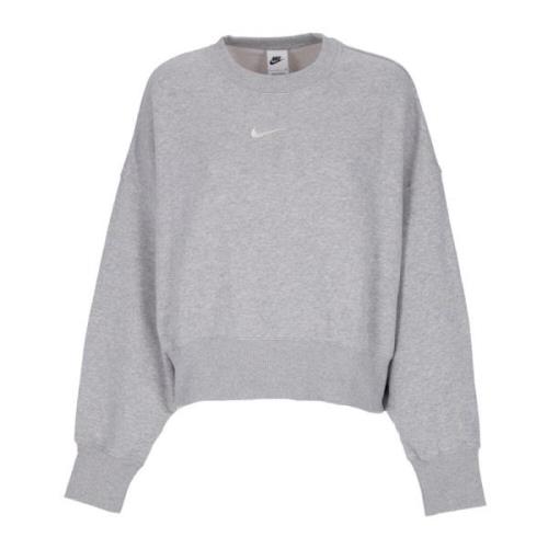 Oversized Crewneck Sweatshirt Nike , Gray , Dames