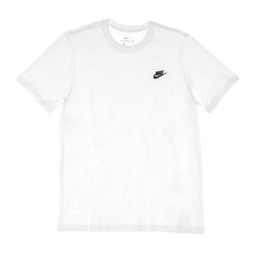 Club Tee Streetwear T-Shirt Nike , White , Heren