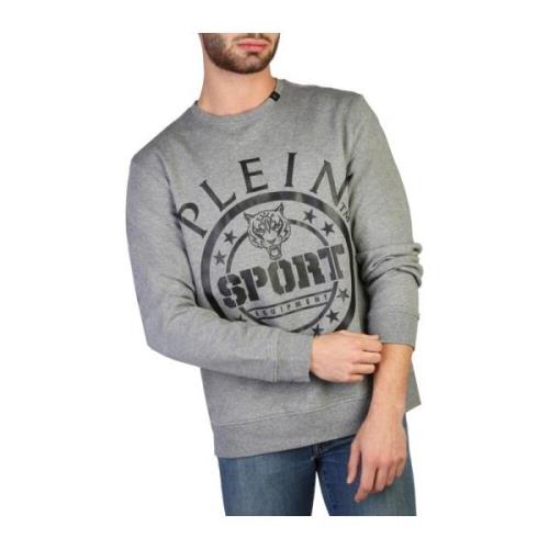 Heren Logo Print Sweatshirt Plein Sport , Gray , Heren