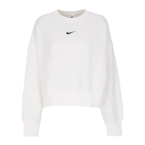 Oversized Crewneck Fleece Sweatshirt Nike , Beige , Dames