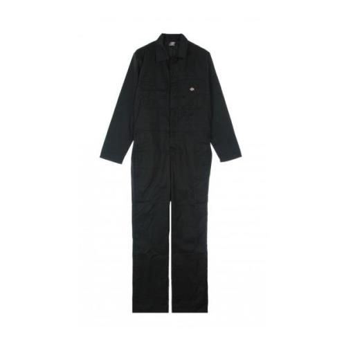 Elegante en Comfortabele Haughton L/S Jumpsuit Dickies , Black , Dames