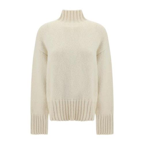 Wollen en Zijden Trui Jil Sander , Beige , Dames