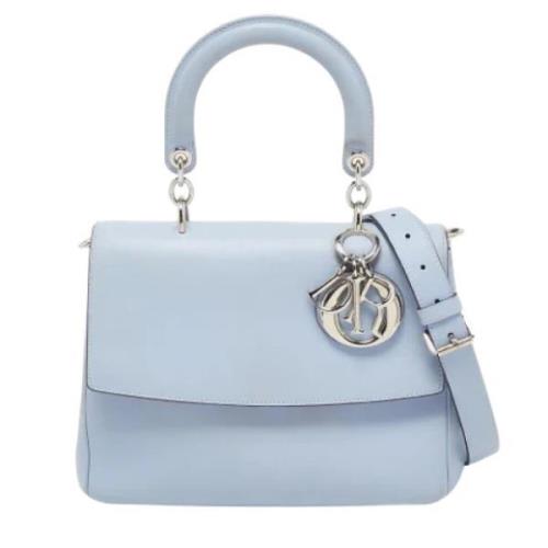 Pre-owned Leather handbags Dior Vintage , Blue , Dames