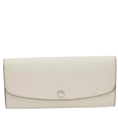 Pre-owned Leather wallets Michael Kors Pre-owned , White , Dames