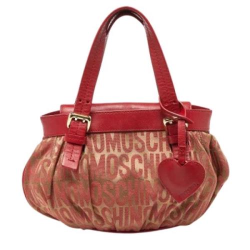 Pre-owned Canvas handbags Moschino Pre-Owned , Red , Dames