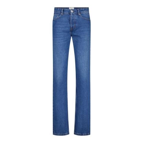 Klassieke Straight-Fit Jeans Ami Paris , Blue , Heren