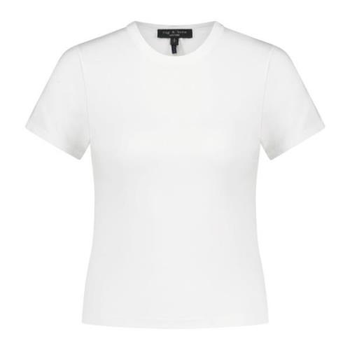 Modal-Mix Korte Mouw T-shirt Rag & Bone , White , Dames