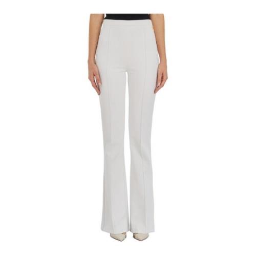 Stretch Crepe Palazzo Broek Elisabetta Franchi , White , Dames