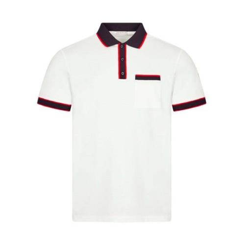 Klassieke Polo Shirt Model J1 091 Moncler , White , Heren