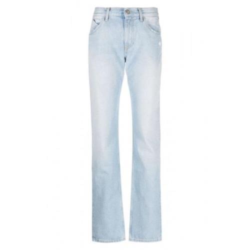 Sky-Blue Straight-Leg Jeans voor Aw23 The Attico , Blue , Dames