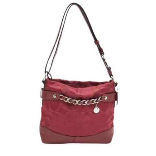 Pre-owned Leather handbags Coach Pre-owned , Red , Dames