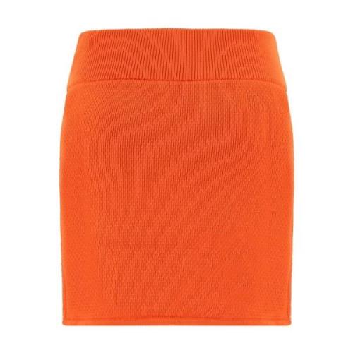 Oranje Geribbelde Rok Aw20 Isabel Marant Étoile , Orange , Dames