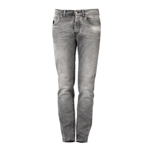 Versleten straight leg jeans John Richmond , Gray , Heren