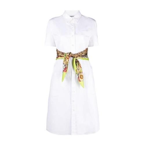 Shirt Dresses Moschino , White , Dames