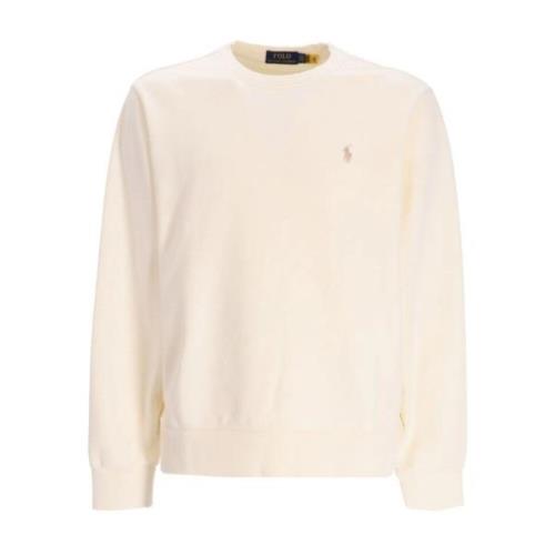 Witte Sweaters met Geborduurde Pony Polo Ralph Lauren , White , Heren