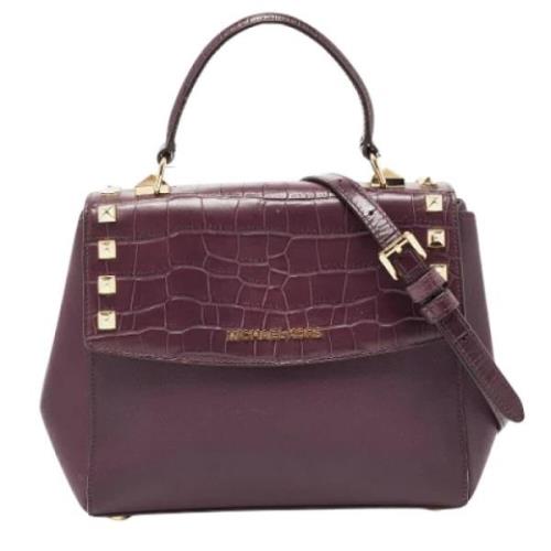 Pre-owned Leather handbags Michael Kors Pre-owned , Purple , Dames