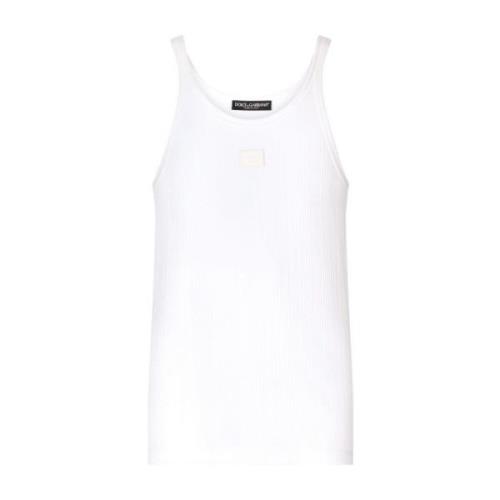 Witte T-shirts & Polos voor Heren Dolce & Gabbana , White , Heren