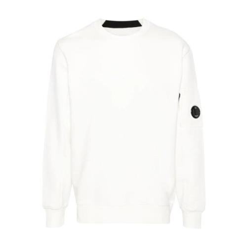 Diagonal Raised Fleece Sweatshirt C.p. Company , White , Heren
