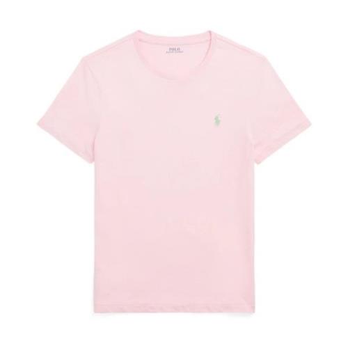 Roze Crewneck T-shirt met Geborduurde Pony Polo Ralph Lauren , Pink , ...