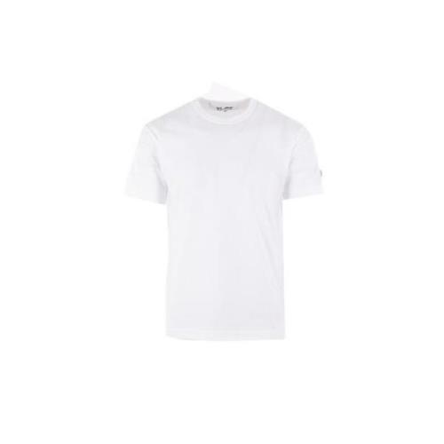 Witte T-shirt met Pixel Logo Patch Comme des Garçons Play , White , He...