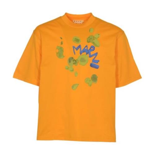 Stijlvolle T-shirts en Polos Marni , Orange , Heren