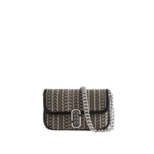 The Monogram J Marc Mini Schoudertas Marc Jacobs , Black , Dames