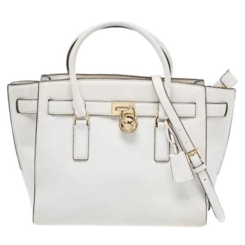 Pre-owned Leather totes Michael Kors Pre-owned , White , Dames