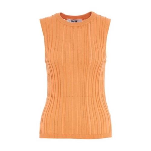 Oranje T-shirt voor vrouwen Mauro Grifoni , Orange , Dames