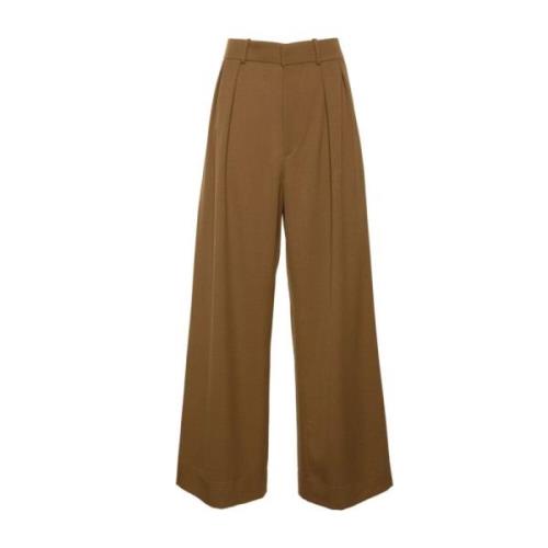 Bruine Wijde Broek Wardrobe.nyc , Brown , Dames