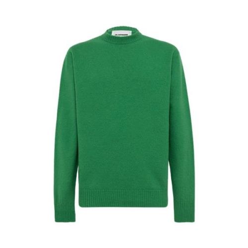 Stijlvolle Crew-Neck Sweater Jil Sander , Green , Heren