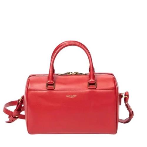 Pre-owned Leather shoulder-bags Yves Saint Laurent Vintage , Red , Dam...