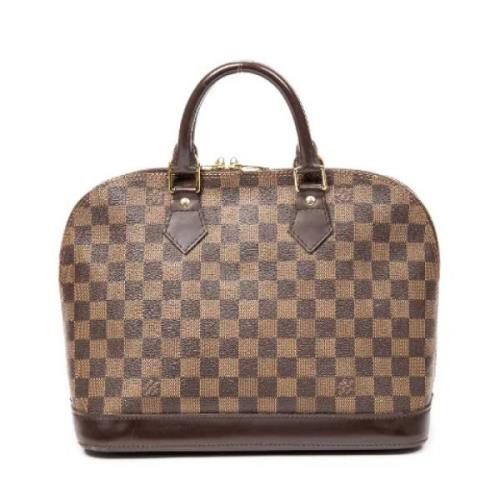 Pre-owned Fabric handbags Louis Vuitton Vintage , Brown , Dames