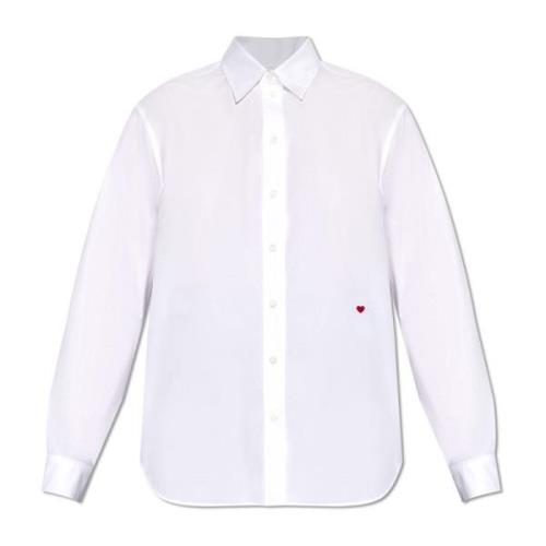 Katoenen shirt Moschino , White , Dames