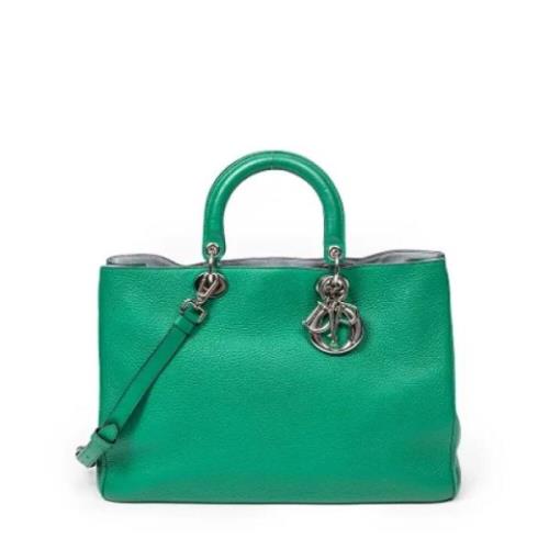Pre-owned Leather dior-bags Dior Vintage , Green , Dames
