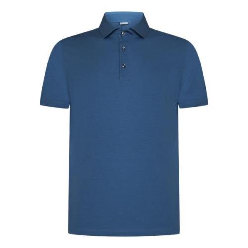 Blauw T-shirt met korte mouwen Malo , Blue , Heren