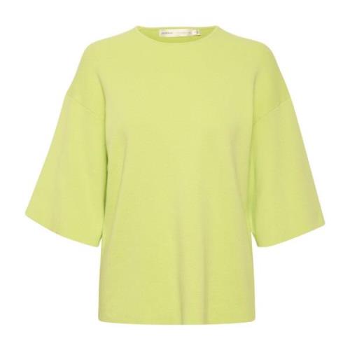 Lime Sorbet Gebreid T-shirt InWear , Green , Dames