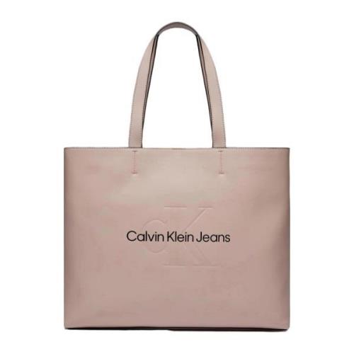 Stijlvolle Tote Tas Calvin Klein Jeans , Pink , Dames