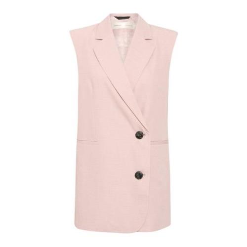Asymmetrische Vest in Dusty Blush InWear , Pink , Dames