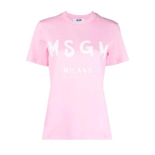 T-shirts Msgm , Pink , Dames
