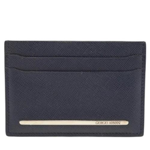 Pre-owned Leather wallets Armani Pre-owned , Blue , Dames