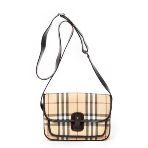 Pre-owned Canvas crossbody-bags Burberry Vintage , Beige , Unisex