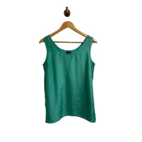 Pre-owned Silk tops Fendi Vintage , Green , Dames