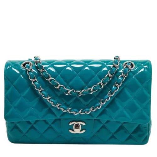 Pre-owned Leather chanel-bags Chanel Vintage , Blue , Dames