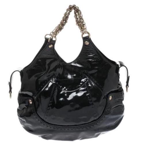 Pre-owned Leather shoulder-bags Versace Pre-owned , Black , Dames