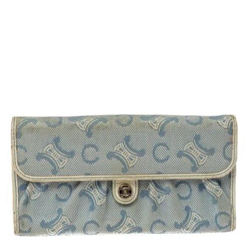 Pre-owned Denim wallets Celine Vintage , Blue , Dames