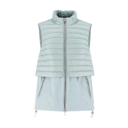 Gewatteerd Oversized Vest Duno , Blue , Dames