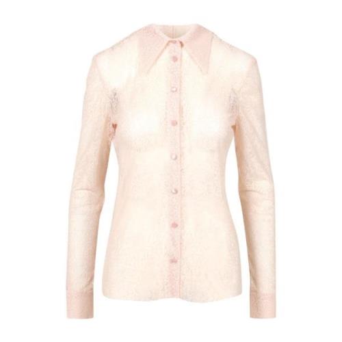 Beige Overhemd met Borduursel van Lorenzo Serafini Philosophy di Loren...