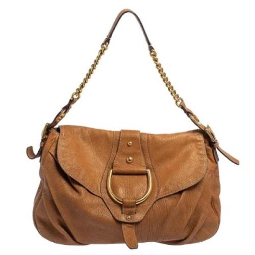 Pre-owned Leather handbags Dolce & Gabbana Pre-owned , Brown , Dames